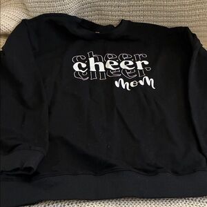 Black Cheer Mom Sweatshirt XL